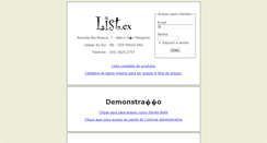 Desktop Screenshot of listex.ppgr.com.br