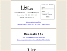 Tablet Screenshot of listex.ppgr.com.br